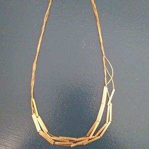 Simple gold necklace
